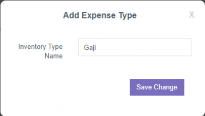 Add expense Type