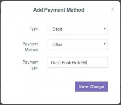 Add Payment Methode